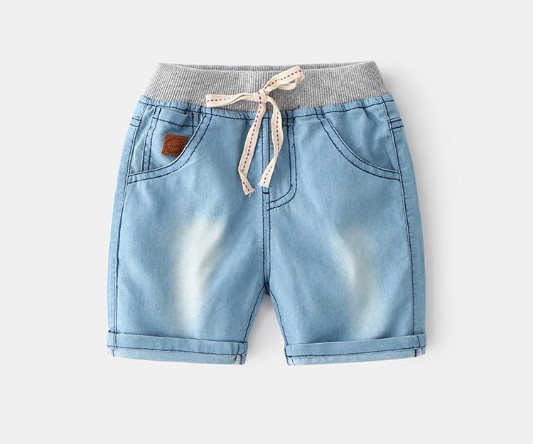 [513376] - Bawahan Pendek / Celana Jeans Anak - Motif Pouch Sign