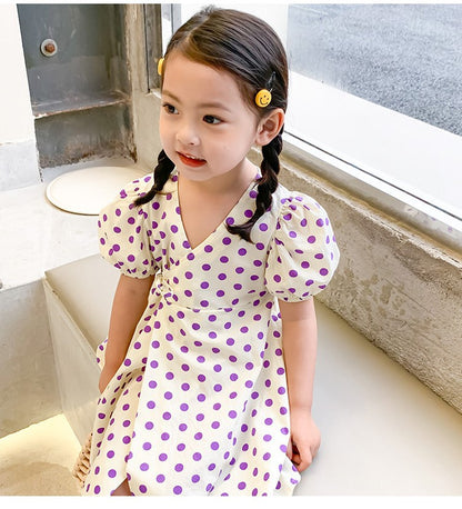 [507262] - Dress Fashion Anak Perempuan Import - Motif Sprinkles
