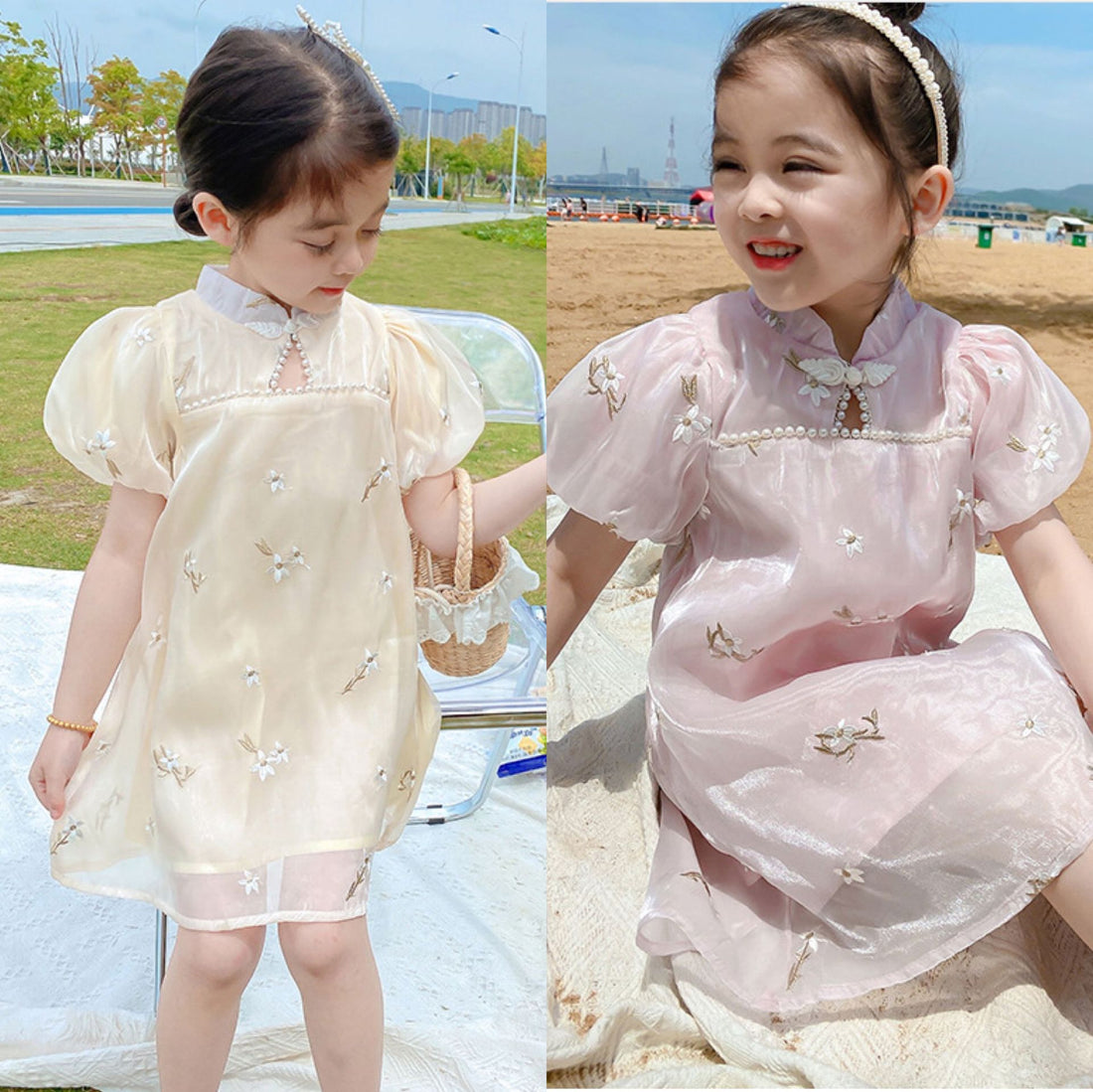 [507264] - Dress Fashion Anak Perempuan - Motif Jasmine Flower