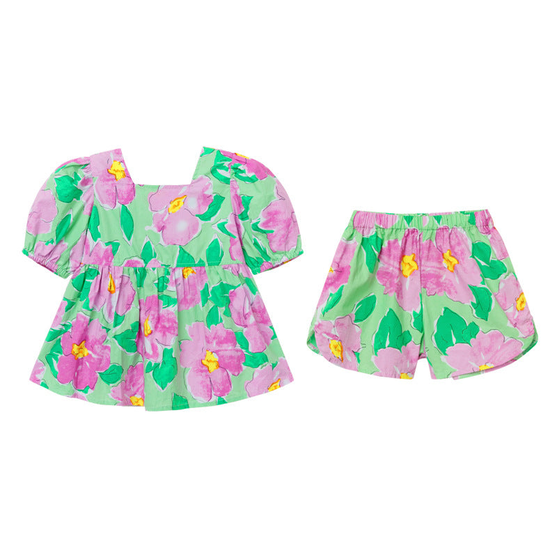 [363401] - Setelan Blouse Anak Perempuan - Motif Beautiful Flower