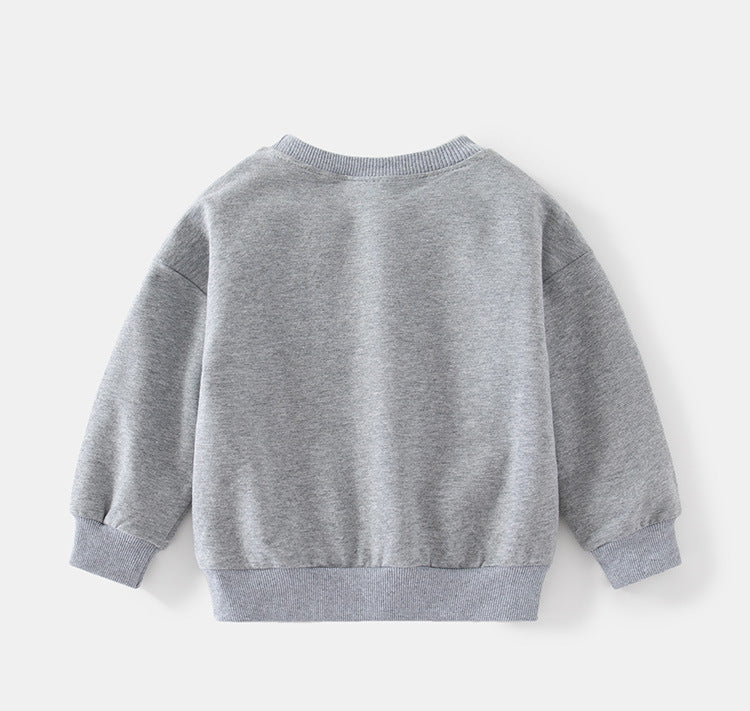 [513656] - Setelan Sweater Crewneck Celana Jogger Anak Laki-Laki - Motif Sharp Line