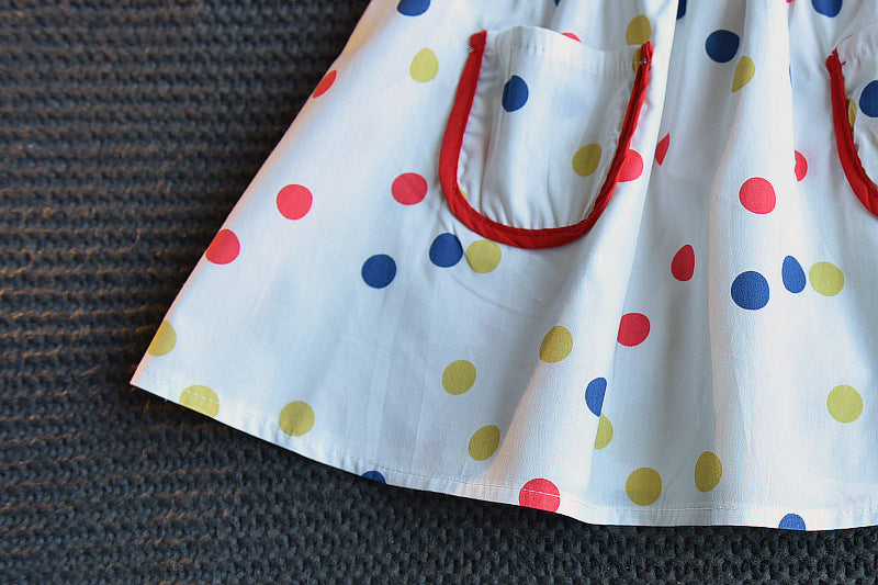 [363378] - Dress Kutung Fashion Anak Perempuan - Motif Mottled Spots