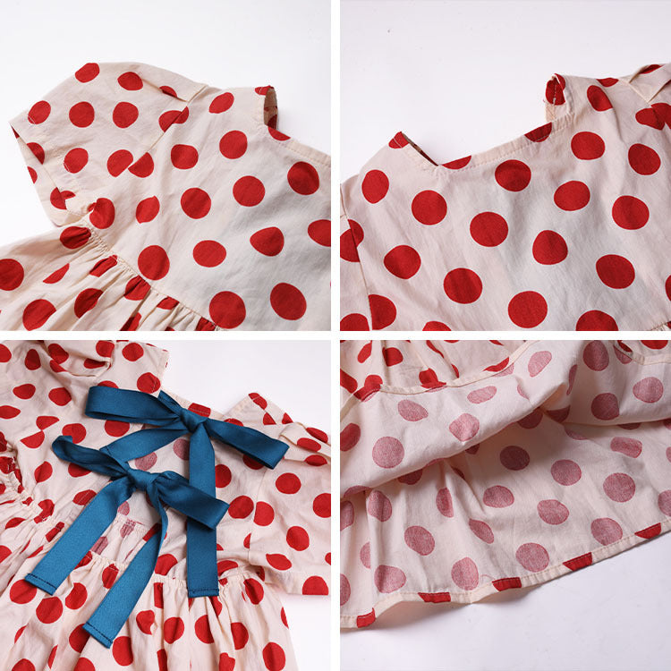 [507578] - Dress Anak Perempuan - Motif Cute Polkadots