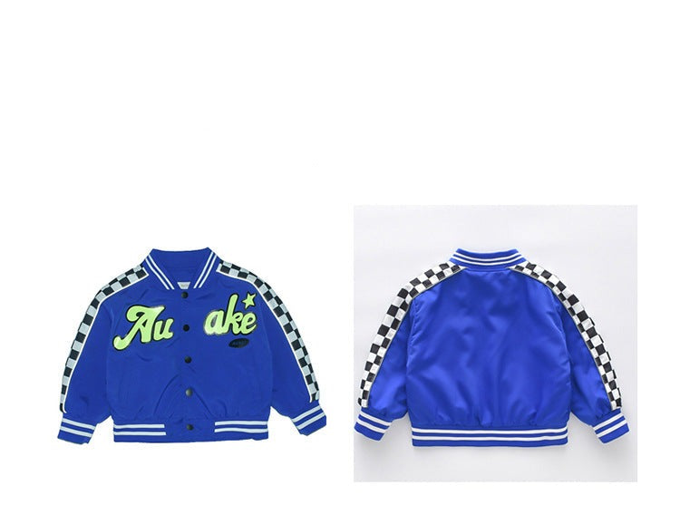 [119357] - Atasan Jaket Baseball Varsity Anak Cowok - Motif Racer Au