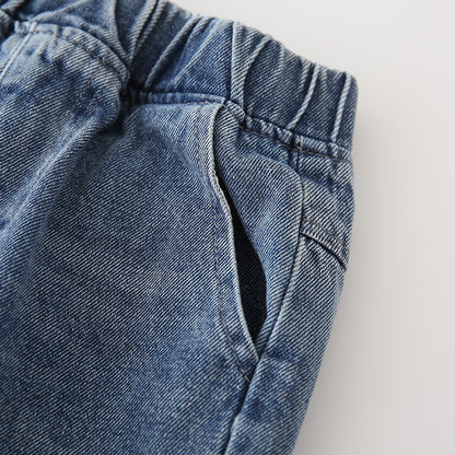 [119364] - Bawahan Celana Panjang Jeans Import Anak Cowok - Motif Plain Line