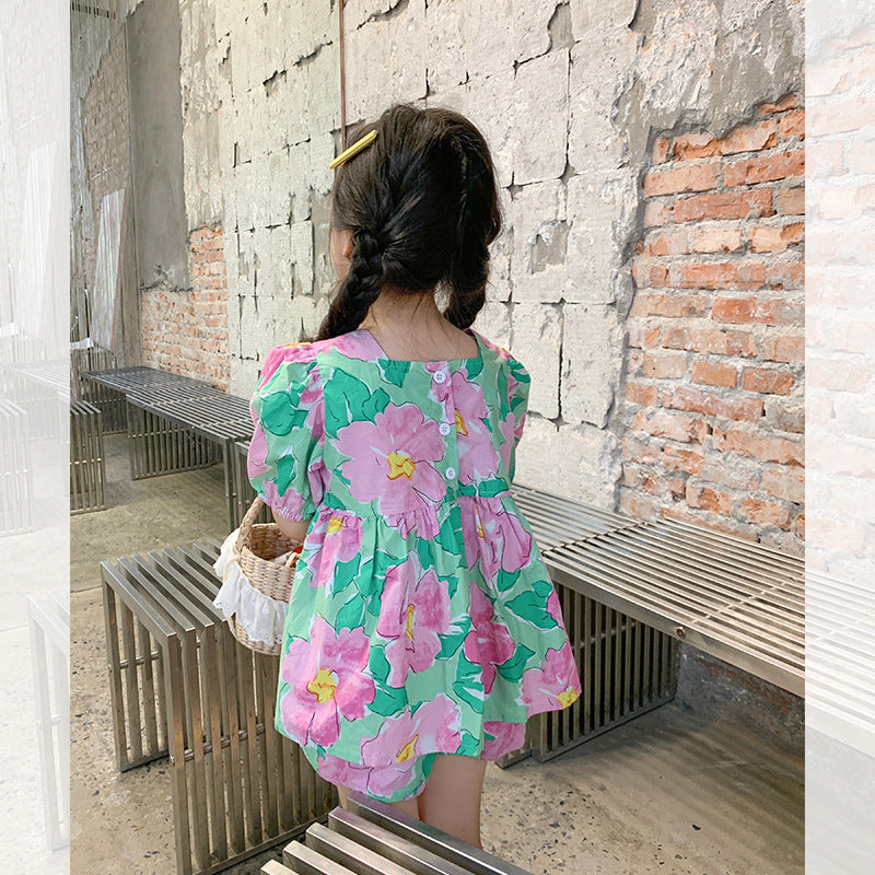 [363401] - Setelan Blouse Anak Perempuan - Motif Beautiful Flower