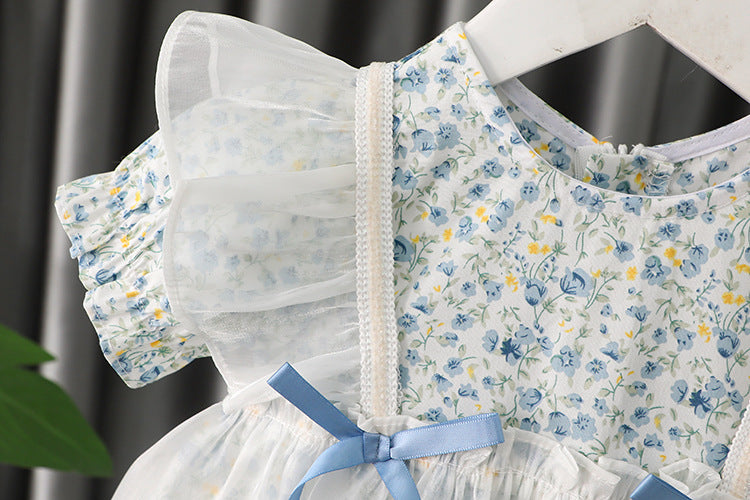 [340238] - Dress Renda Lengan Pendek Anak Perempuan - Motif Dew Lace