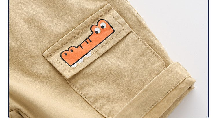 [513347] - Celana Pendek Fashion Anak - Motif Crocodile Pocket