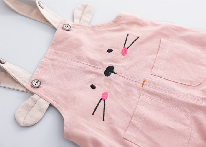 [368426] - Setelan Overall Fashion Anak - Motif Animal Face