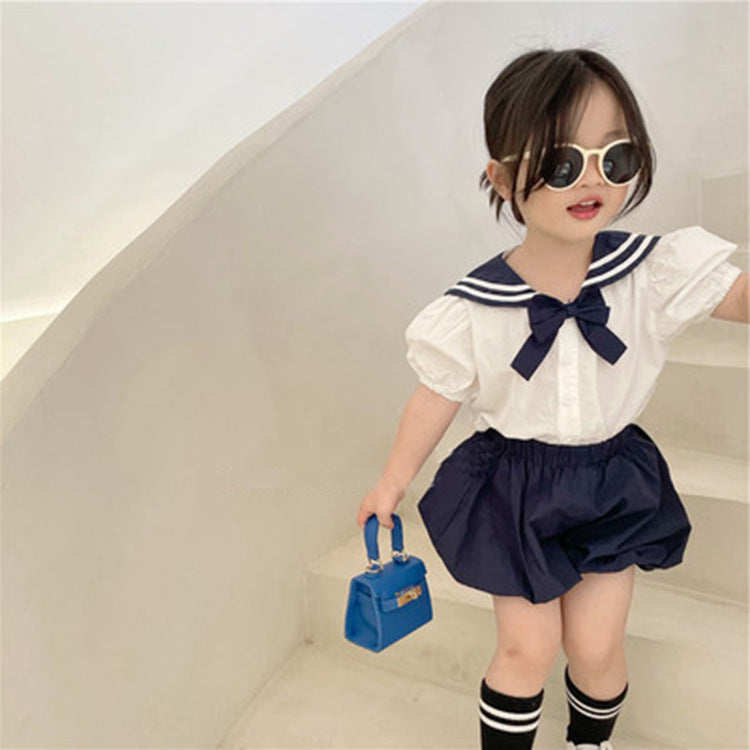 [507648] - Setelan Blouse School Gaya Jepang Anak Perempuan - Motif School Uniform