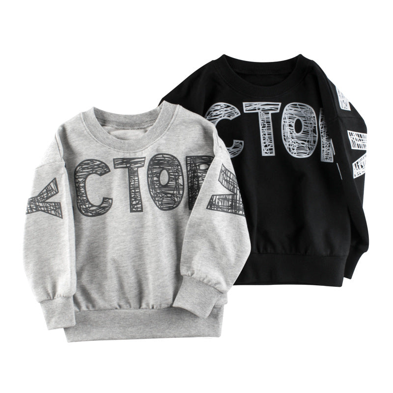 [121315] - Atasan Sweater Style Casual Anak - Motif Victory Alphabet
