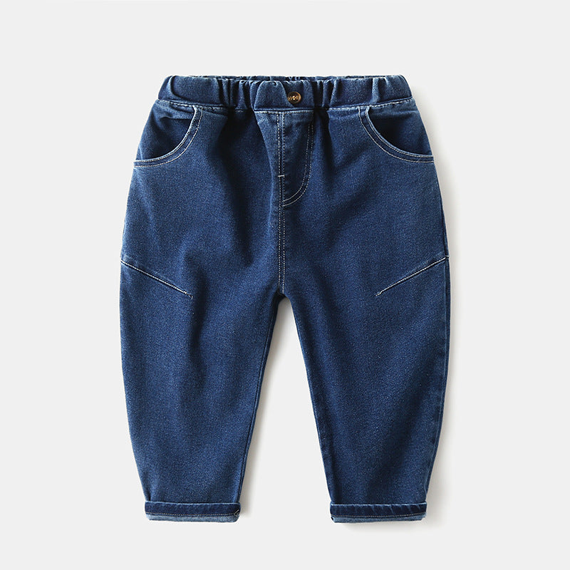 [119302]- Celana Jeans Keren Anak - Motif Unique Stitch