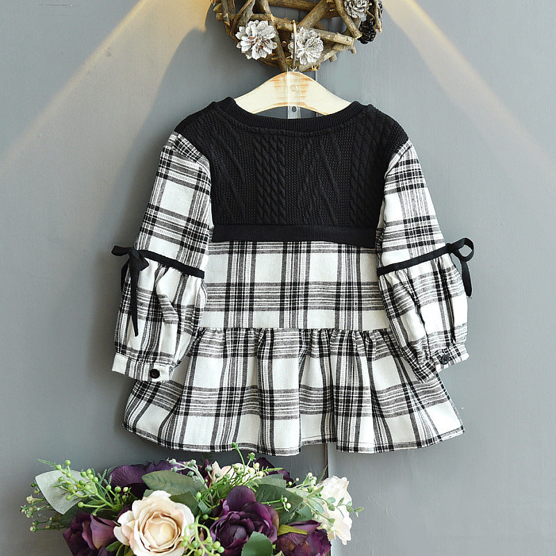 [363405] - Dress Fashion Anak Perempuan - Motif Tartan Plaid