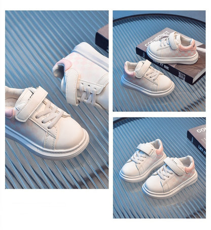 [343325] - Sepatu Sneakers Import Perekat Kombinasi Tali Anak Cowok Cewek - Motif Shadow Box