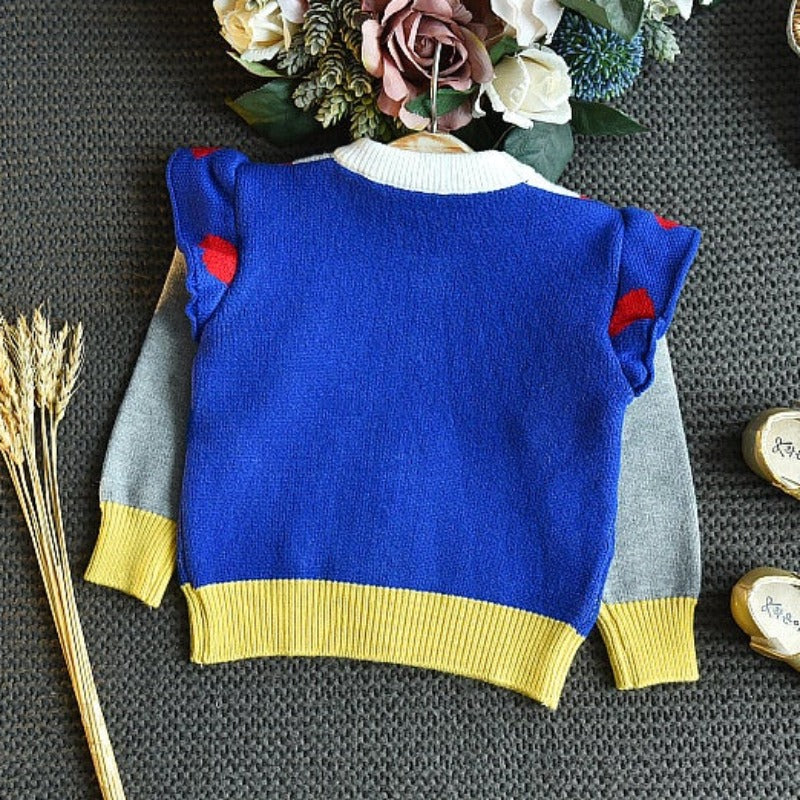 [363404] - Setelan Ootd Model Sweater Fashion Anak Perempuan Import - Motif Unique Color
