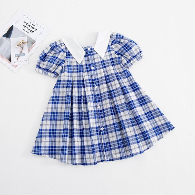 [507588] - Dress Korean Style Anak - Motif Cute Madras