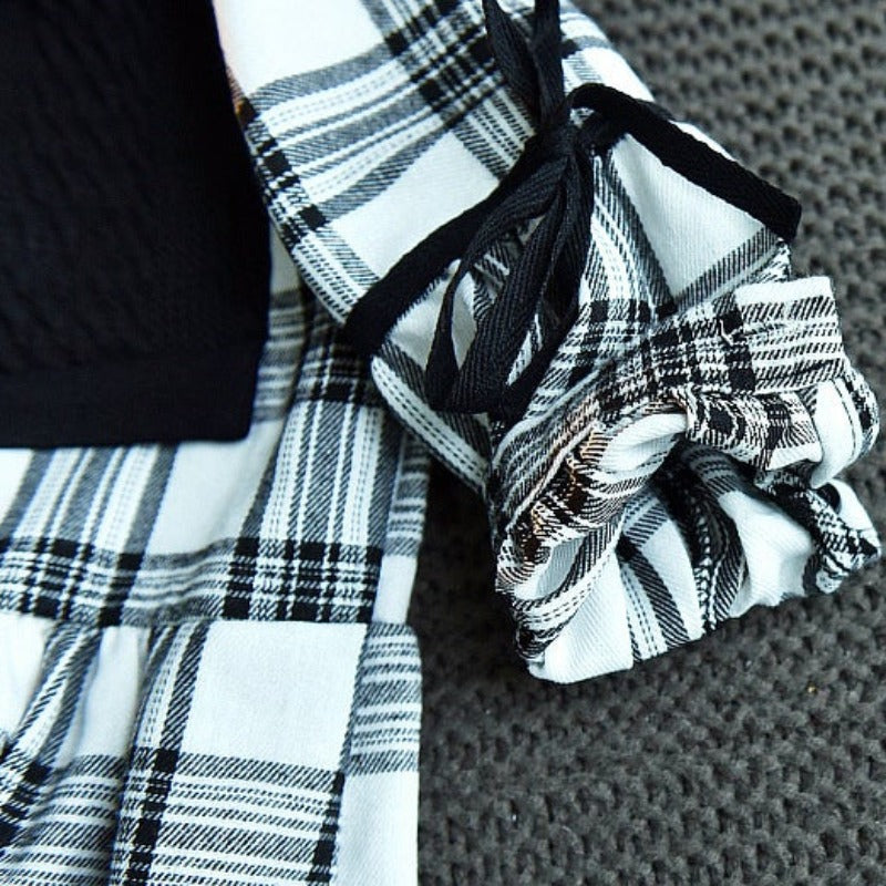 [363405] - Dress Fashion Anak Perempuan - Motif Tartan Plaid
