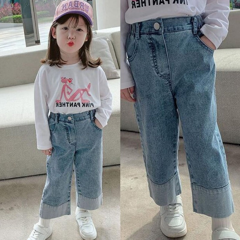 [507523] - Bawahan / Celana Panjang Anak Perempuan - Motif Plain Jeans