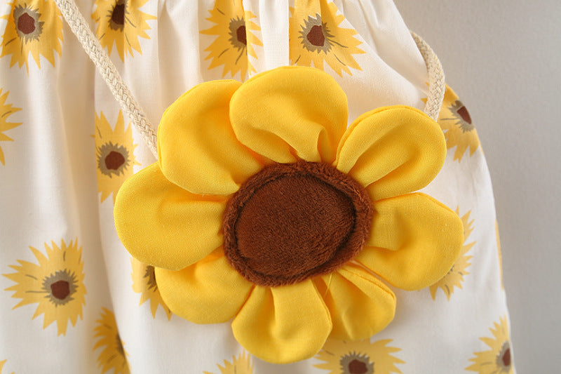 [340152] - Dress Lucu Fashionable Anak - Motif Beautiful Sunflower