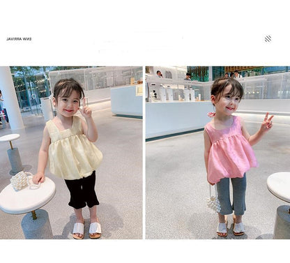 [507620] - Atasan Anak Perempuan Fashion - Motif Plain Lace