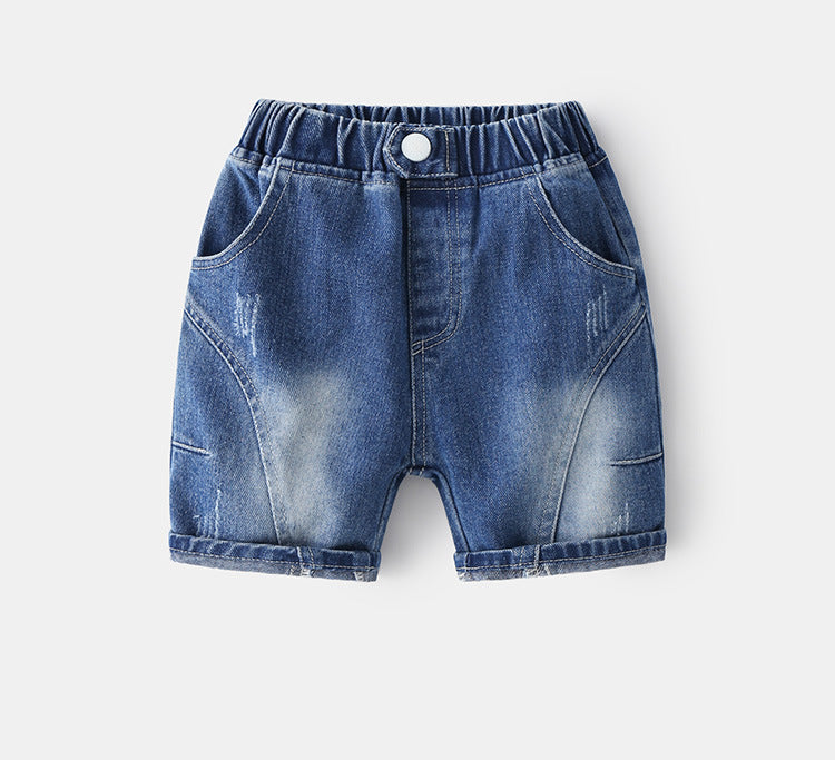 [513354] - Celana Jeans Pendek Fashion Anak - Motif Unique Jeans