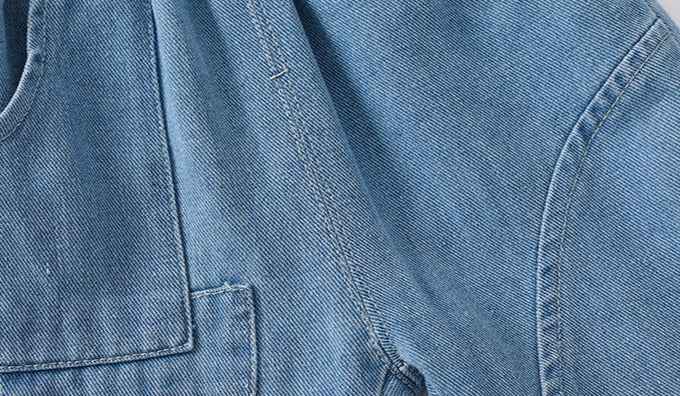 [513645] - Bawahan Celana Pendek Jeans Polos Anak Laki-Laki - Motif Plain Strip