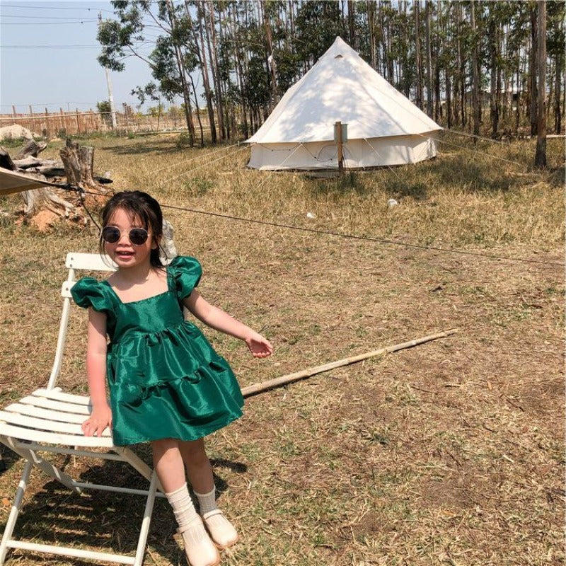 [507334] - Dress Fashion Anak Perempuan - Motif Bloated Arm