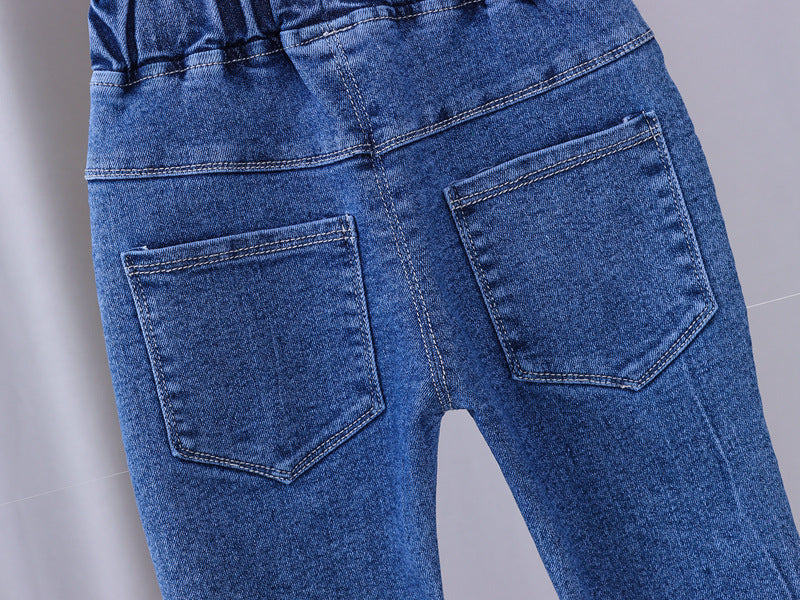 [102323] - Bawahan Jeans / Celana Panjang Anak - Motif Beautiful Crown 3D