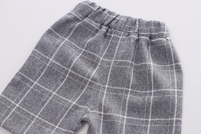 [368437] - Setelan Kemeja Fashion Anak - Motif Tartan Plaid
