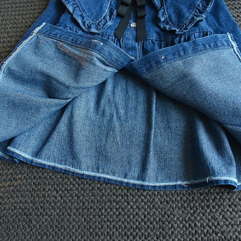 [363409] - Dress Fashion Anak Perempuan - Motif Plain Jeans