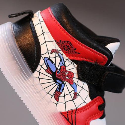[343186] - Sepatu Lampu Import Fashion Anak - Motif Spider Style