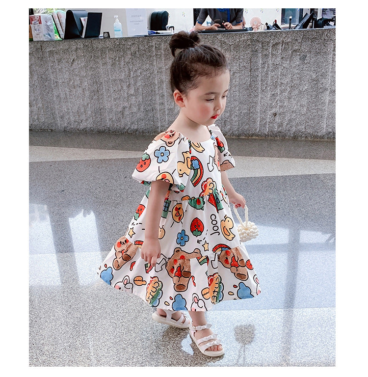 [507249] - Dress Fashion Anak Perempuan - Motif Doll Pictures