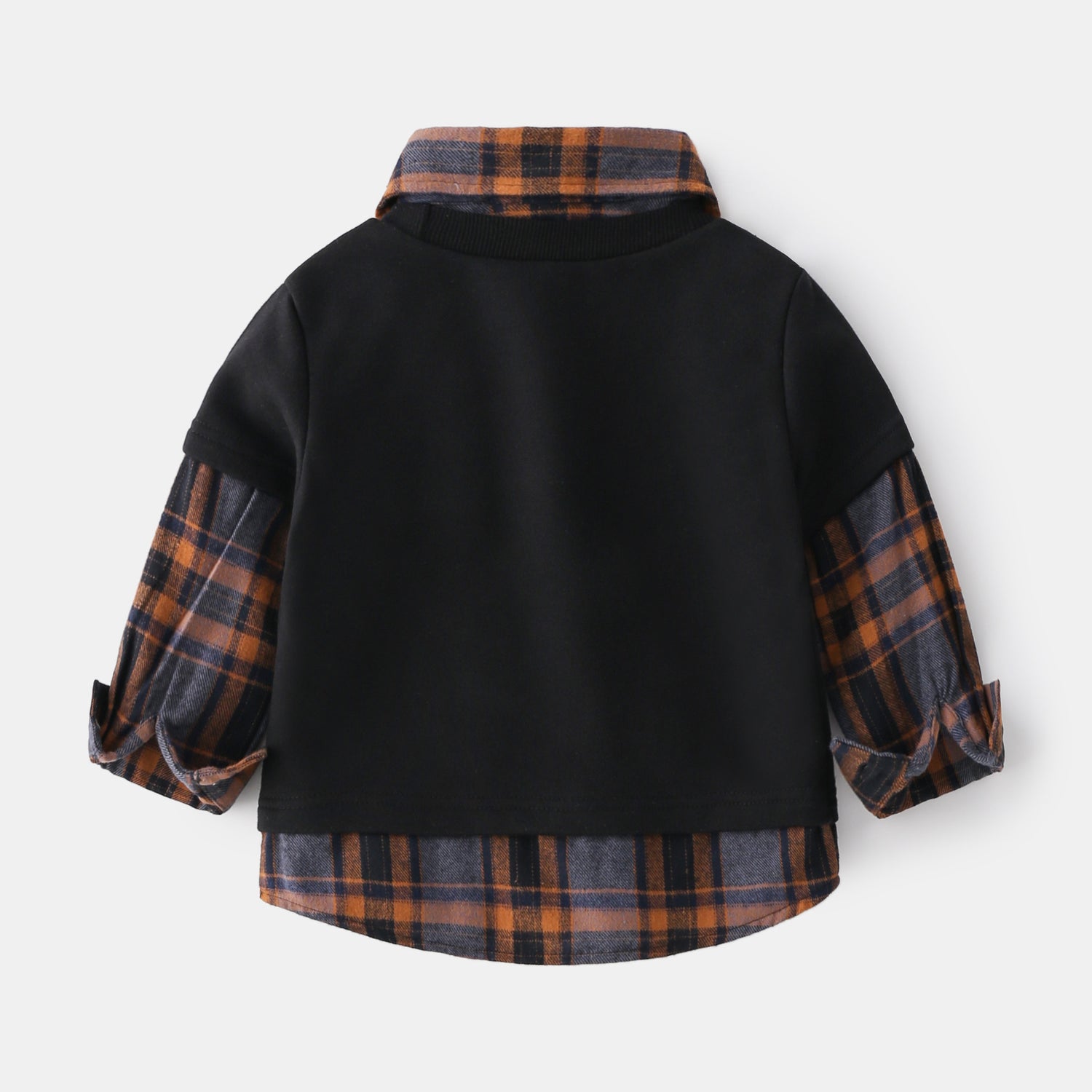 [513581] - Atasan Sweater Model Kemeja Flanel Lengan Panjang Anak Laki-laki - Motif Holiday