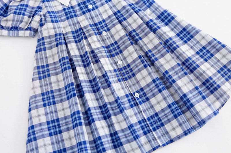 [507588] - Dress Korean Style Anak - Motif Cute Madras
