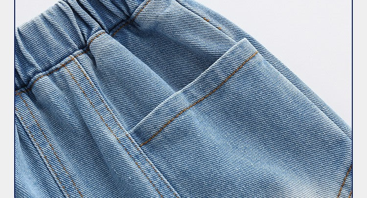 [513314] - Bawahan Pendek / Celana Jeans Anak - Motif Faded Pocket