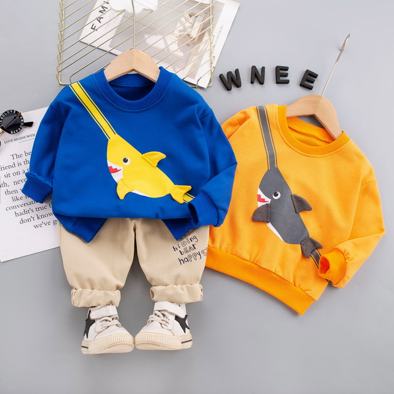 [368532] - Atasan Sweater Fashion Anak - Motif 3D Shark