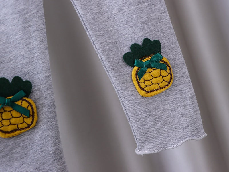 [102332] - Bawahan Legging / Celana Panjang Anak - Motif Pineapple 3D