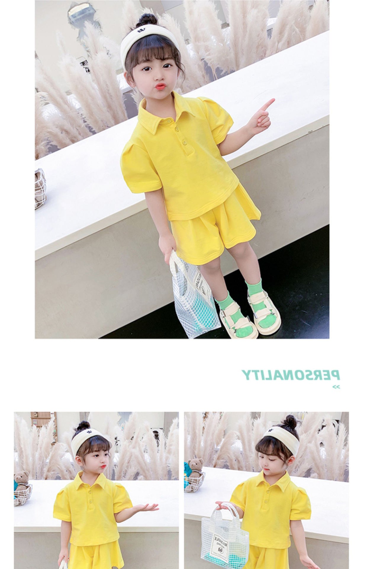 [507616] - Setelan Fashion Anak Perempuan - Motif Casual Plain