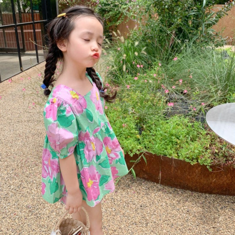 [363401] - Setelan Blouse Anak Perempuan - Motif Beautiful Flower