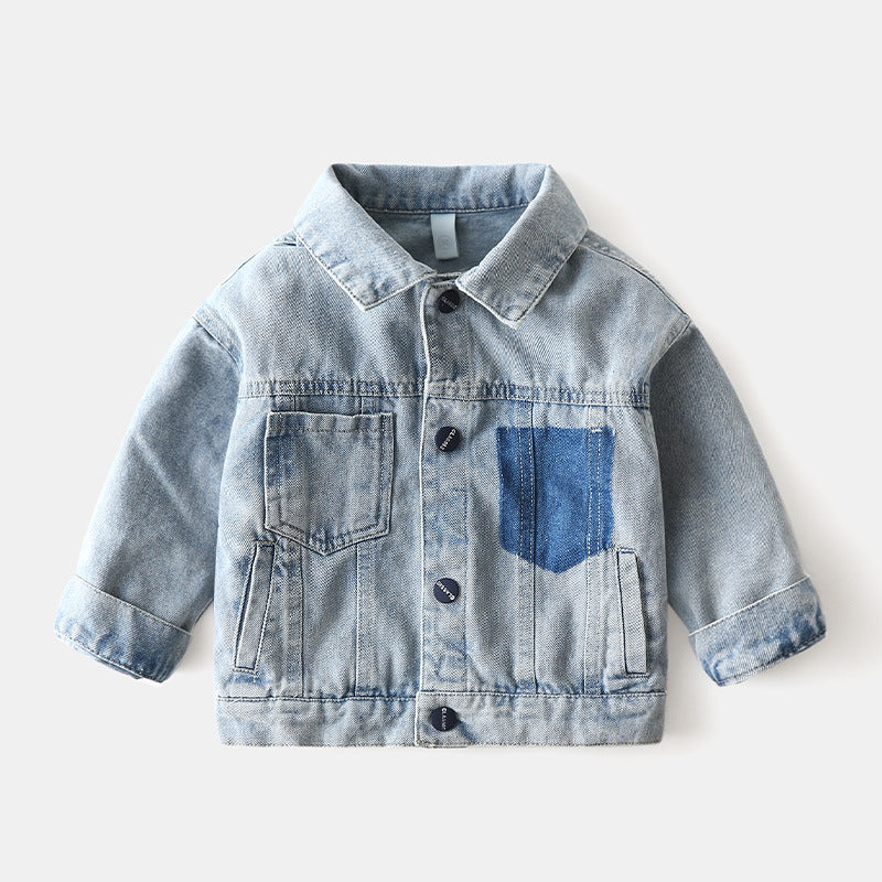 [119264] - Atasan Hypes Jaket Jeans Style Anak - Motif Two Pockets