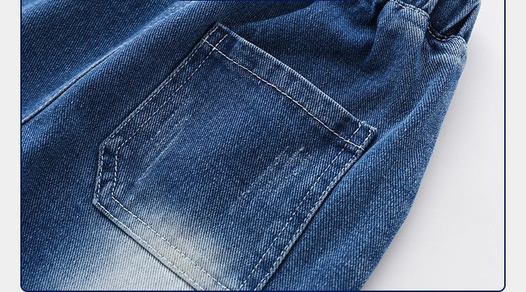 [513358] - Celana Jeans Pendek Fashion Anak Import - Motif Simple Color