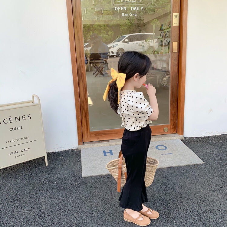 [507585] - Atasan Blouse Korean Style Anak - Half Spots