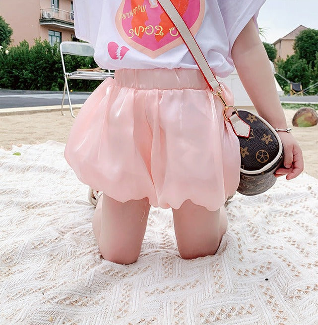 [507636] - Bawahan Celana Pendek Balon Anak Perempuan - Motif Inflated Balloon