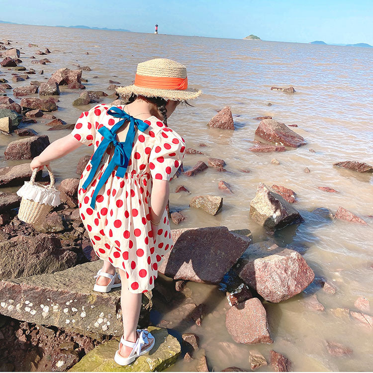 [507578] - Dress Anak Perempuan - Motif Cute Polkadots