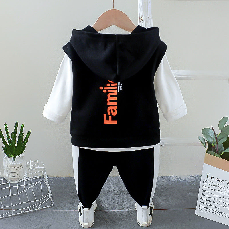 [368556] - Setelan Jaket 3 IN 1 Anak Fashionable - Motif Plain Color