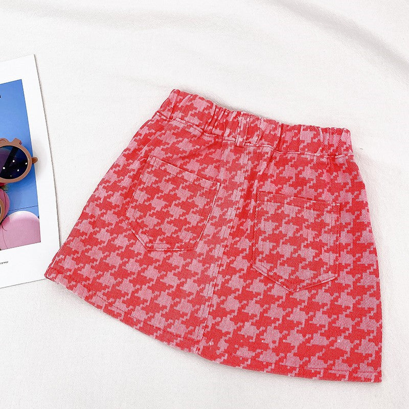 [363446] - Oneset 2in1 Setelan Baju Jaket Pink Crop Fashion Anak Perempuan Korea Cewek - Motif Fantastic Abstract