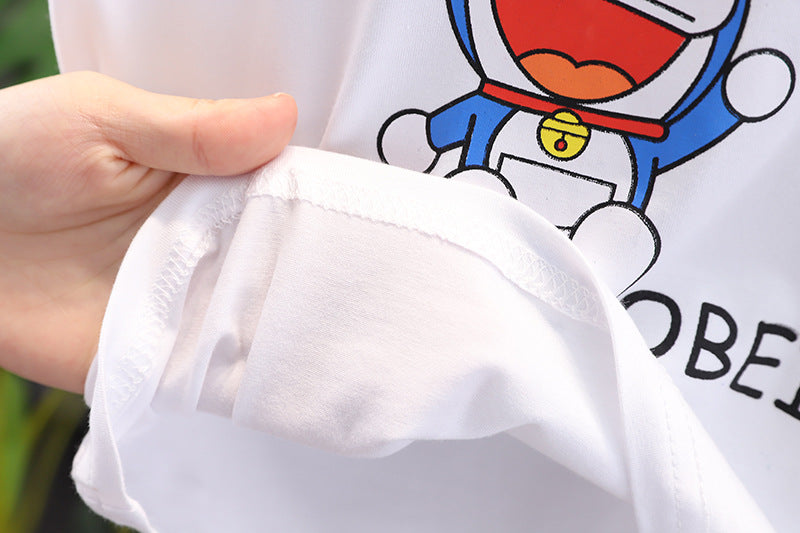 [368389] - Setelan Kaos Fashion Anak Import - Motif Doraemon