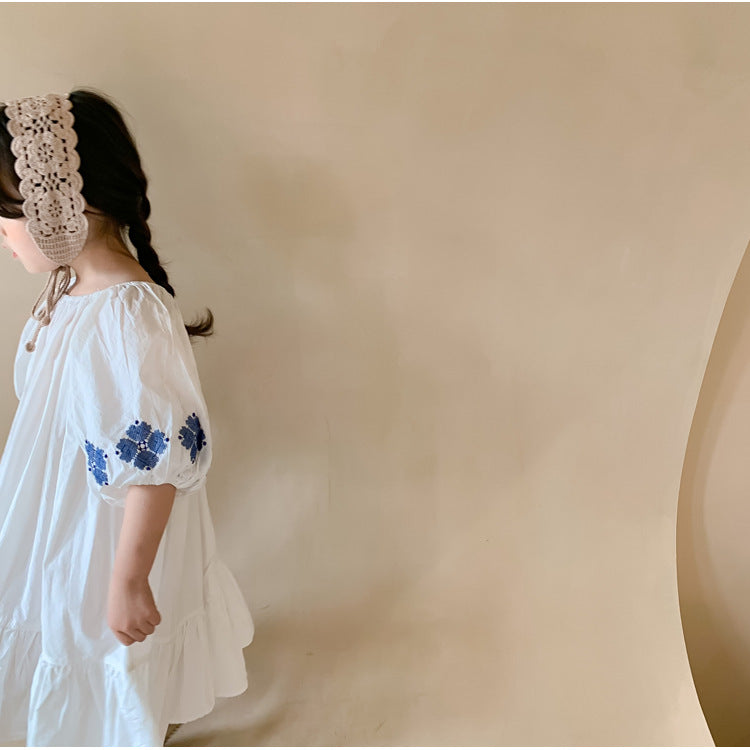 [507584] - Dress Anak Perempuan - Motif Sleeve Pattern