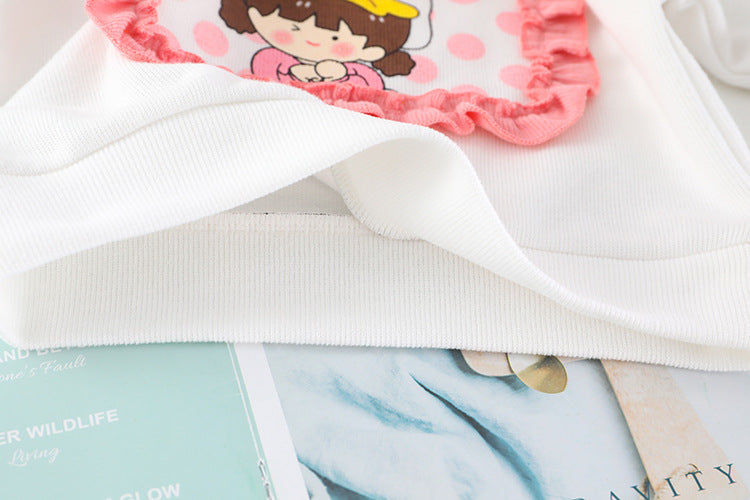 [340206] - Setelan Jaket Hoodie Celana Jogger Anak Perempuan - Motif Cute Kid