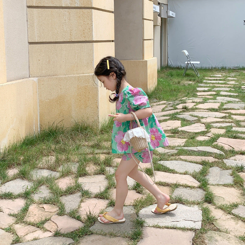 [363401] - Setelan Blouse Anak Perempuan - Motif Beautiful Flower
